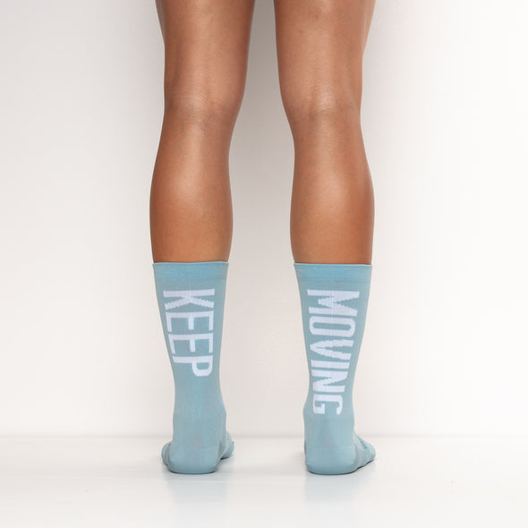 Keep Moving cyclists socks for women and men