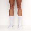 High performance cycling socks for road and mtb. Classic white